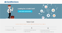 Desktop Screenshot of cardreviews.org